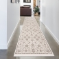 Preview: Wohnzimmerteppich modern florales orientales Muster in beige