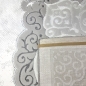 Preview: Designer Teppich Wohnzimmerteppich Ornamente barock creme grau