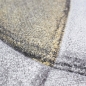 Preview: Teppich modern Teppich Wohnzimmer Wellen gelb grau pastell