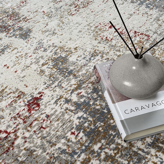 Preview: Teppich Zeitgemäß Wohnzimmer einzigartiges Muster mit abstraktem Stil Multifarben Preview: Teppich Zeitgemäß Wohnzimmer einzigartiges Muster mit abstraktem Stil Multifarben