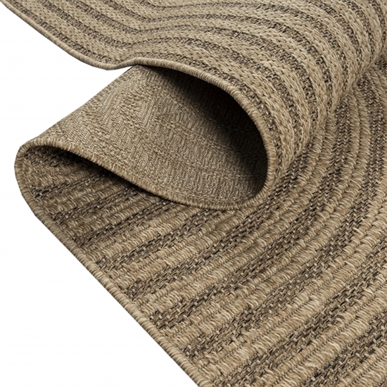 Preview: In- & Outdoor Teppich mit geometrischem Bogenmuster in braun beige Preview: In- & Outdoor Teppich mit geometrischem Bogenmuster in braun beige
