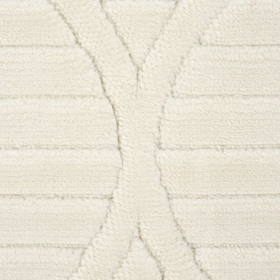 Preview: Weicher Wohnzimmerteppich mit niedrigflor und marokkanischem Muster in Creme Preview: Weicher Wohnzimmerteppich mit niedrigflor und marokkanischem Muster in Creme