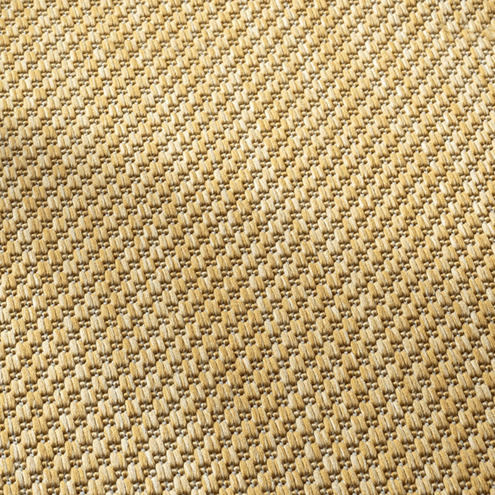 Moderner Sisalteppich flachgewebt für In- & Outdoor • in gelb