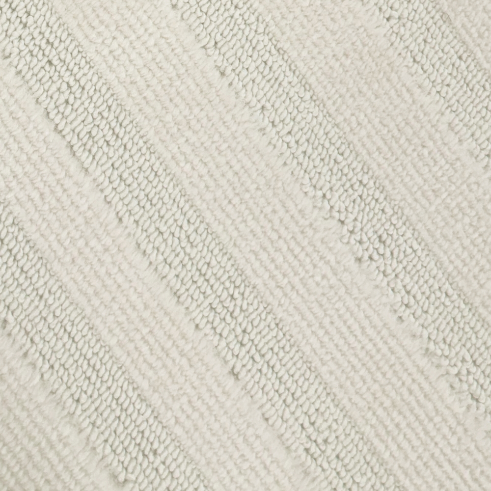 Wohnzimmerteppich mit Linienmuster und schimmerndem Design in Creme